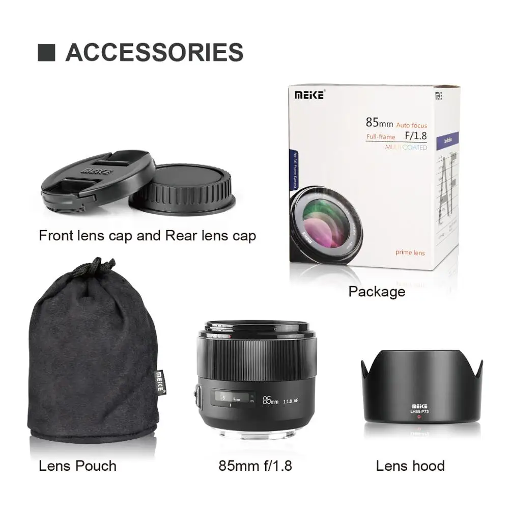 Meike 85 мм F1.8 Полнокадровый Автофокус портретный основной объектив для Canon EOS EF