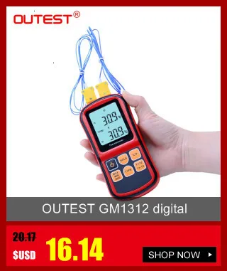 GS320 Бесконтактный цифровой лазерный инфракрасный термометр-50~ 360C(-58~ 680F) Температурный пирометр ИК лазерный точечный пистолет