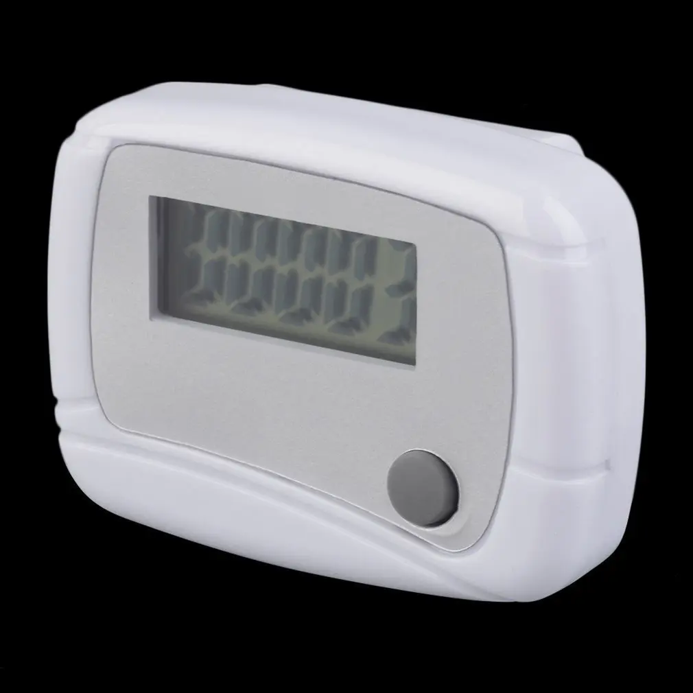 

new Portable Mini Digital LCD Running Step Pedometer Walking Distance Counter White color High Quality