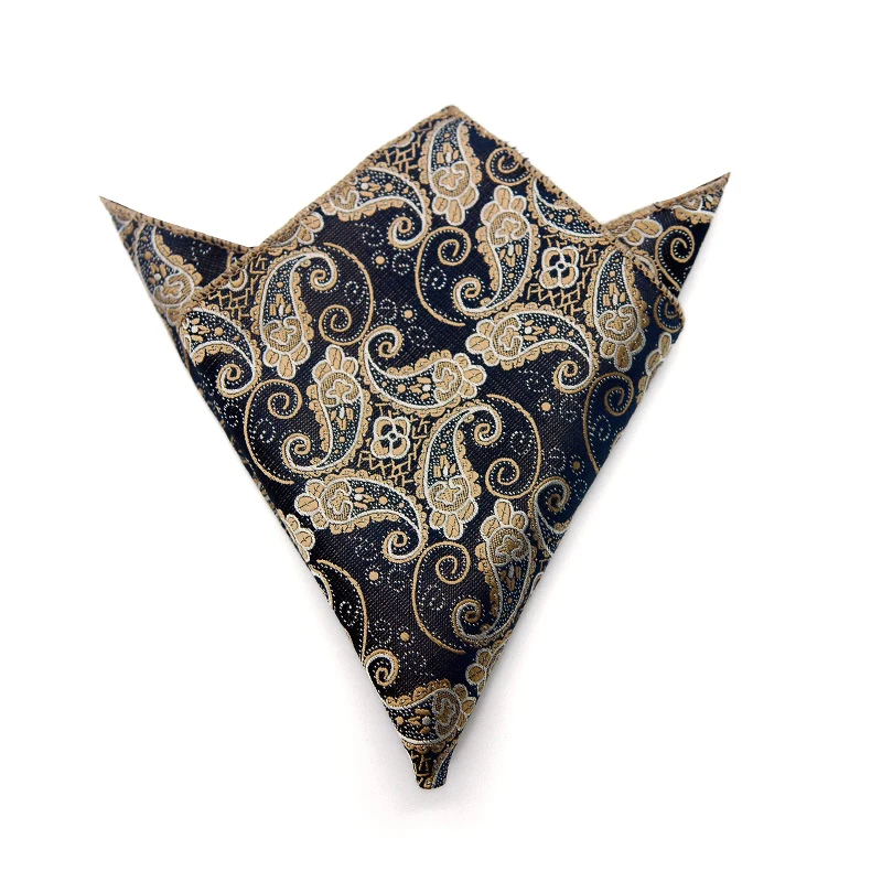 Мужской носовой платок карманные квадраты Hanky с цветочным принтом Пейсли