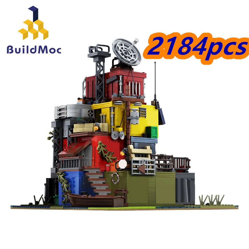 

Base on Docks Warehouse Construct Toys Diy Building Blocks Bricks Set Educational Kids Toy Gift 2184pcs