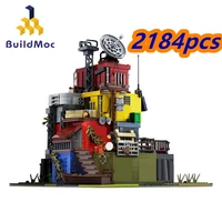 base on docks warehouse construct toys diy building blocks bricks set educational kids toy gift 2184pcs