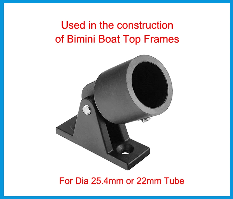 High Quality Nylon Boat Bimini Top Fitting Deck Hinge Slide Cap Pipe Eye End External Canopy Tube Accessories | Обустройство дома