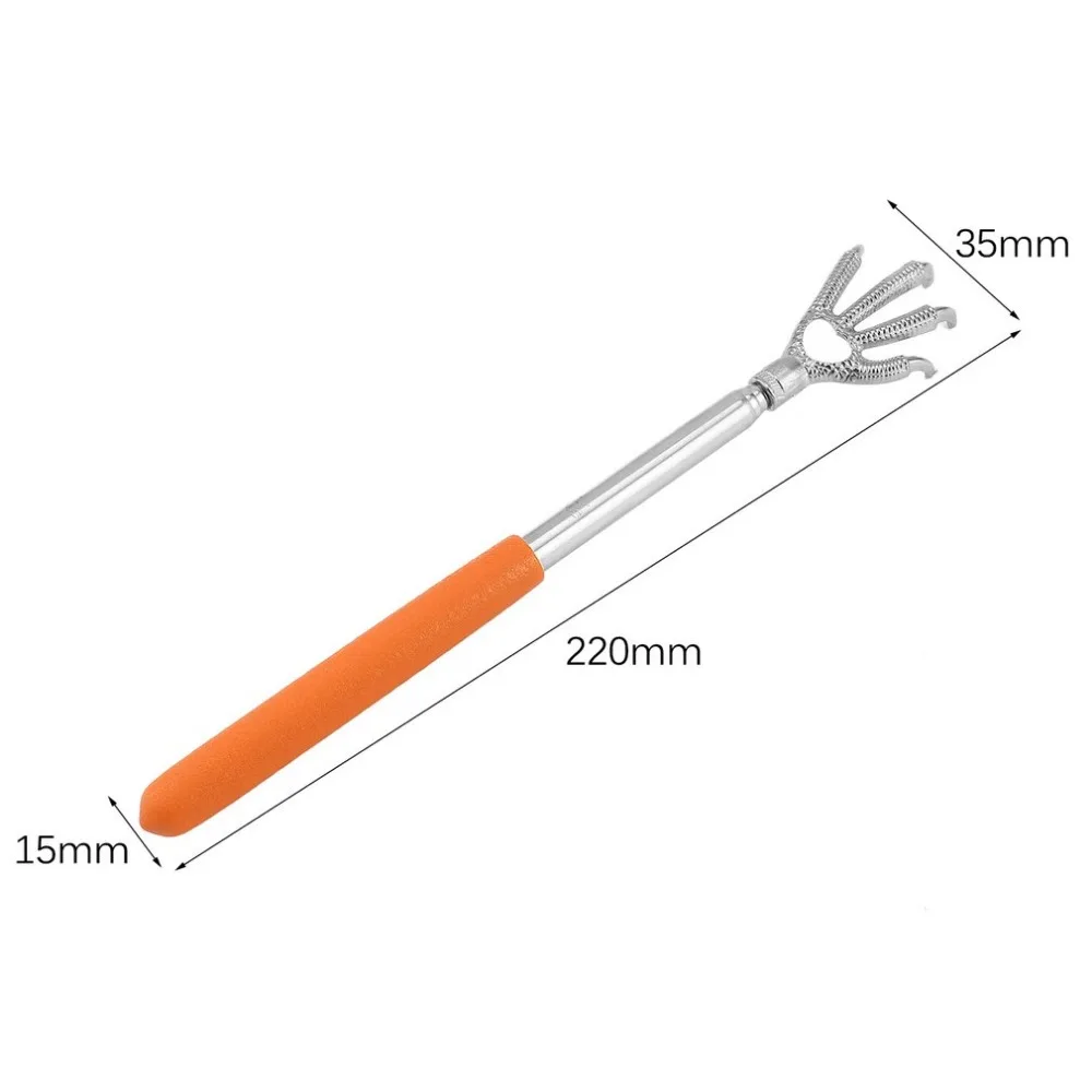 Новый 6 цветов назад скребок компактный Телескопический коготь из нержавеющей