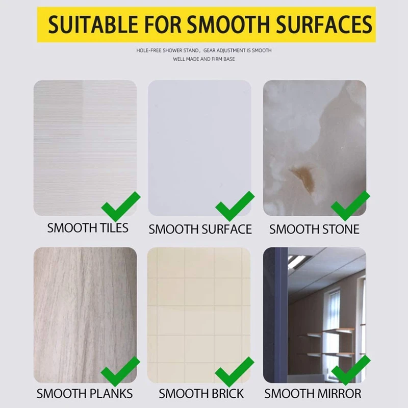 Shower Head Holder Suction Cup Handheld Bracket Adjustable Height Multi-Directional Removable Wall | Обустройство дома