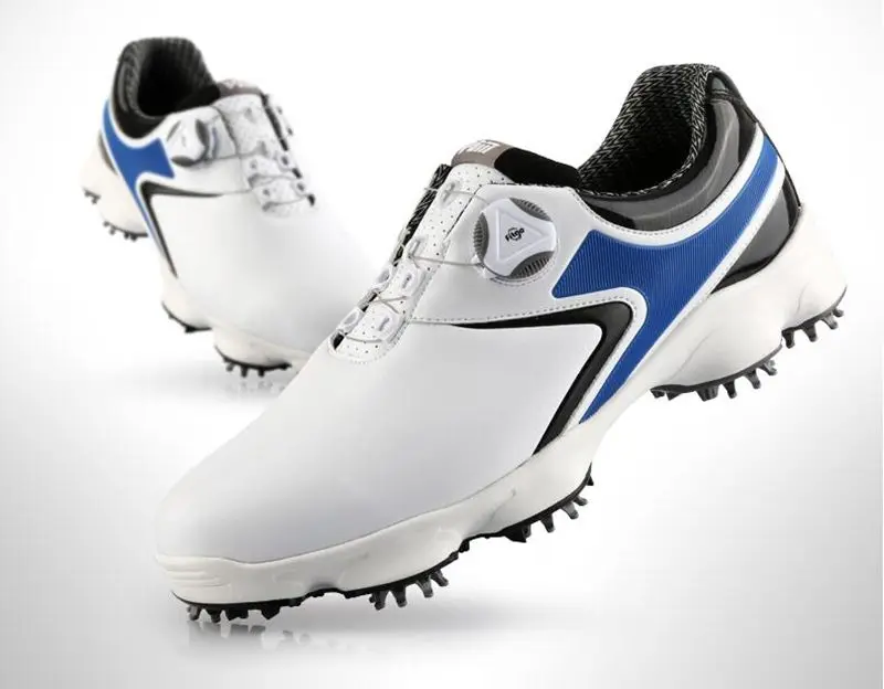 

Мужские кроссовки для гольфа, водонепроницаемые дышащие Нескользящие кроссовки с сетчатой подкладкой и пряжкой, 2019