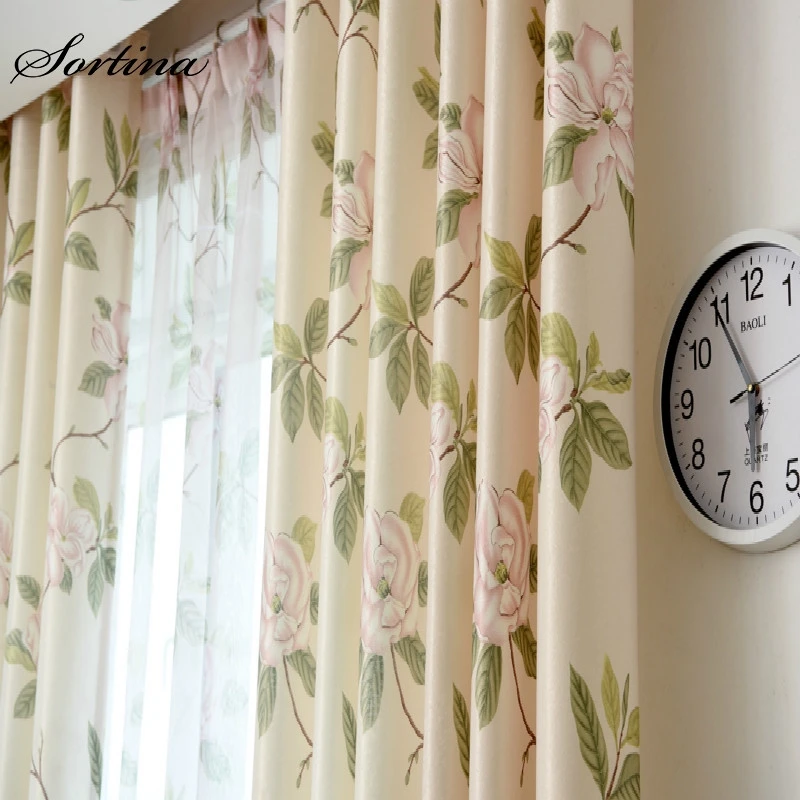 

Полузатемняющие шторы для спальни, зеркальные римские дверные занавески для гостиной, s современные цветочные Фотообои