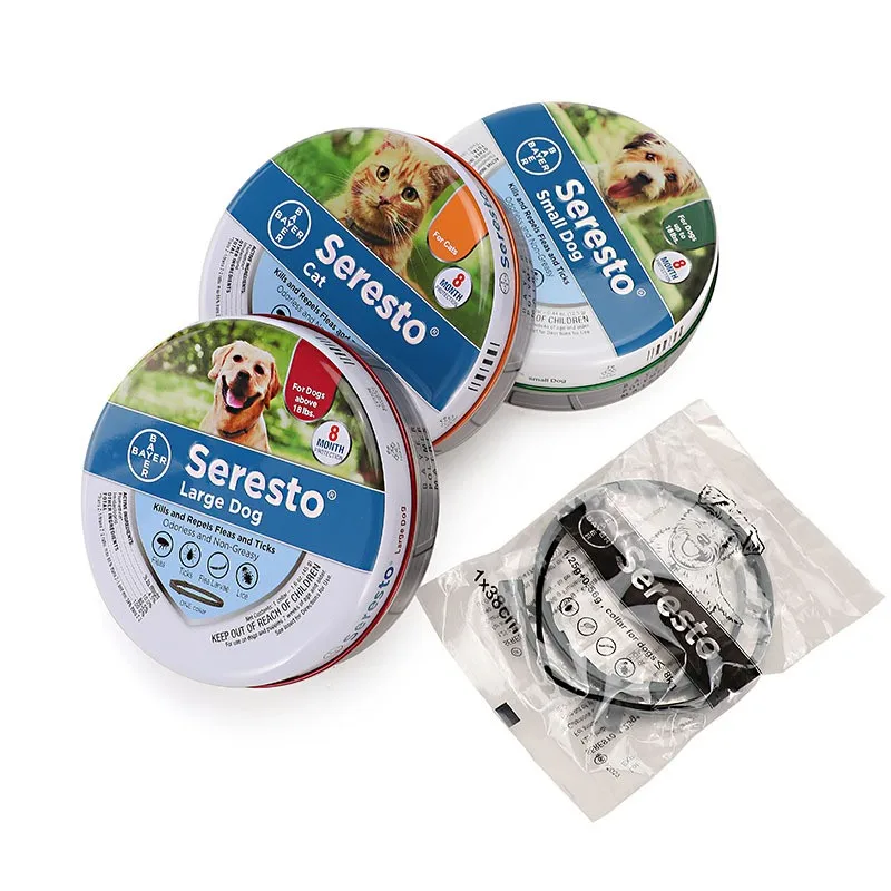 Ошейник для собак кошек 8 месяцев ошейник предотвращения блох и клещей комаров