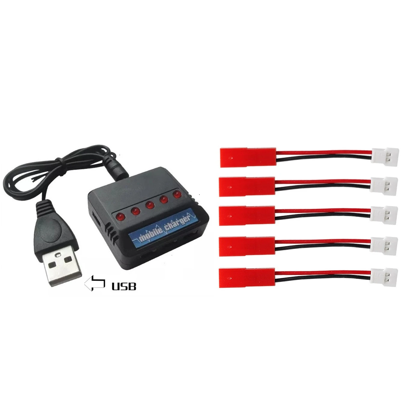 Зарядное устройство (разъем JST) 3 7 v для JY018 U815A U818A U819A 8807 8807W V636 FY550 V929 V959 H07 F187 F181 F163 X400