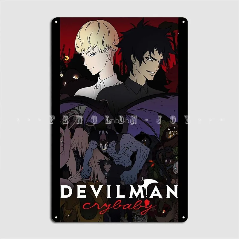 

Devilman: Crybaby металлический плакат, обычный кинотеатр, жестяной плакат для вечевечерние