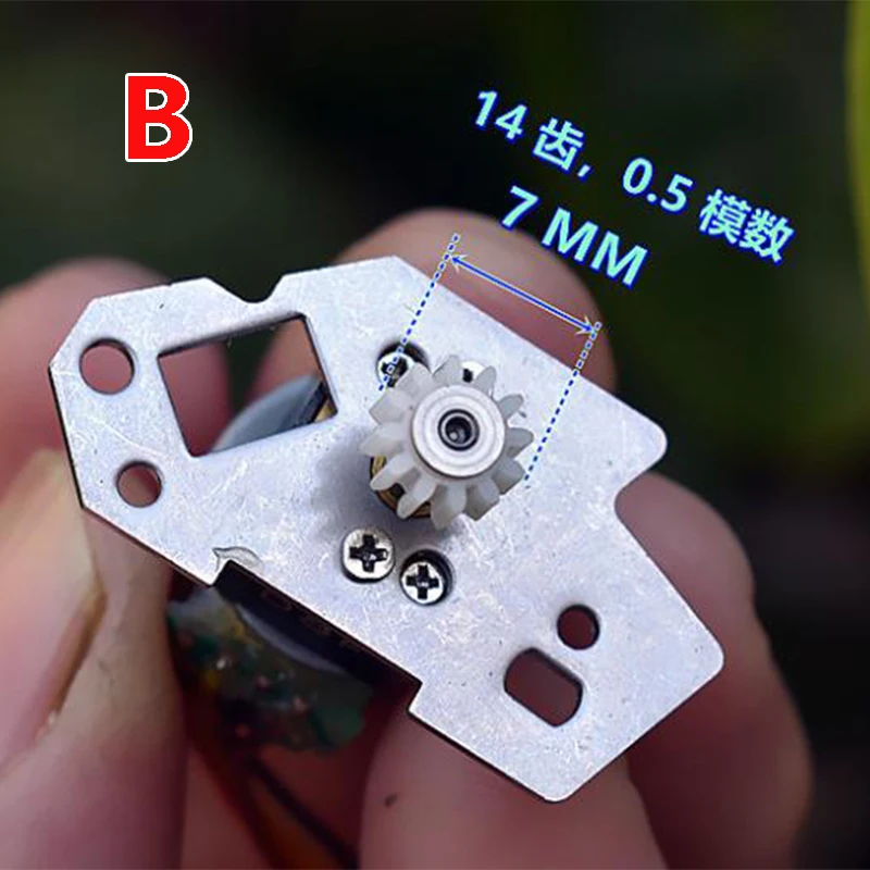 Небольшой мини 15 мм металлический шаговый Шестерни Мотор DC 5V 6V 2 фазный 4