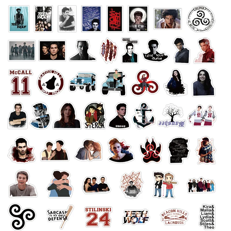 10/50 шт. мягкий чехол Teen Wolf ТВ показать Стикеры s DIY мотоциклетная дорожная Чемодан