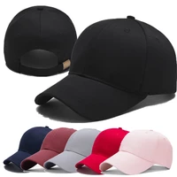 unisex cotton cap high quality solid simple color hard top baseball cap men women adjustable casual outdoor sports hat cap