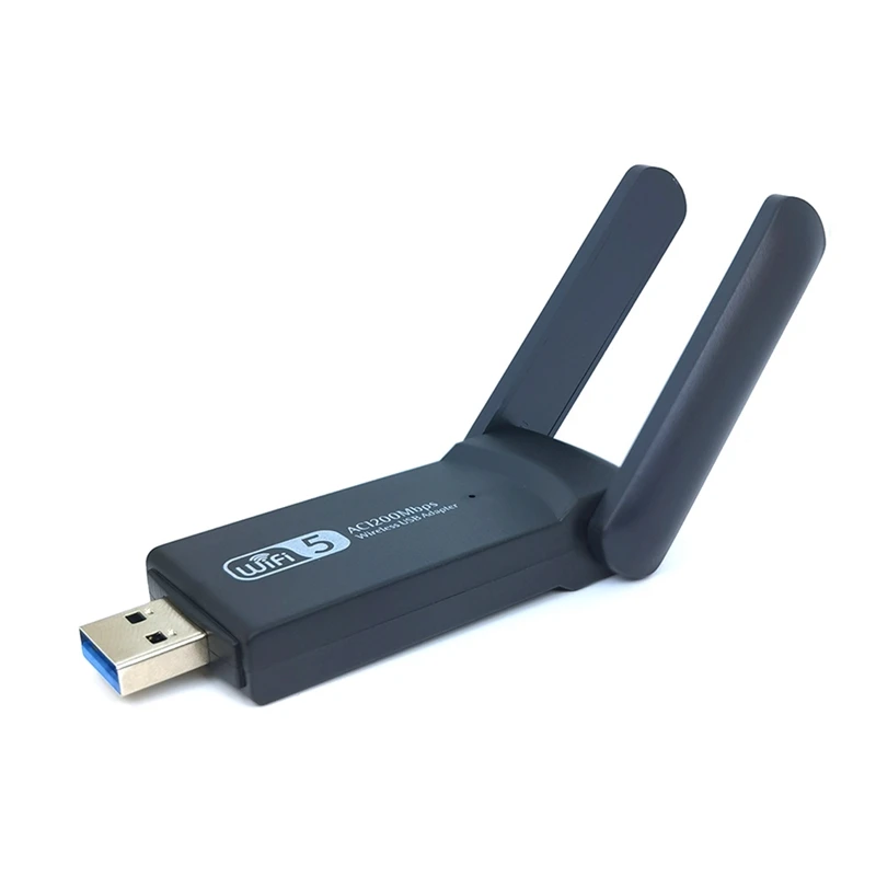 

Wireless USB 1200Mbps WiFi Adapter Dual Band 2.4G/5Ghz USB 3.0 Adapter Dongle 802.11Ac with Antenna for Laptop Desktop