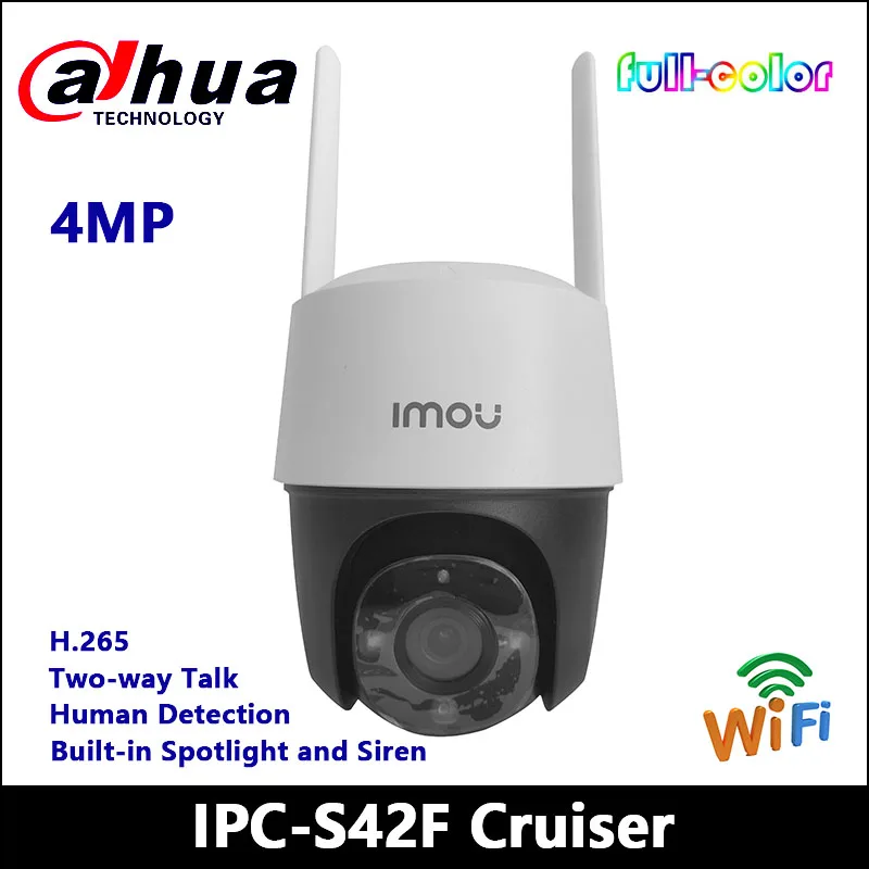 

Dahua Imou Cruiser 4MP IPC-S42F Cruiser PTZ Full-Color Camera Support Smart Two-way Talk Human Detection WIFI Cloud Storage