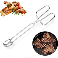 bbq tongs kitchen tongs clip clamp stainless steel food tongs cooking scissors tongs buffet pliers1