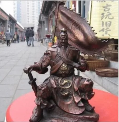 YM 320 драгоценный камень красная бронзовая ремесленник известный сидячий баннер