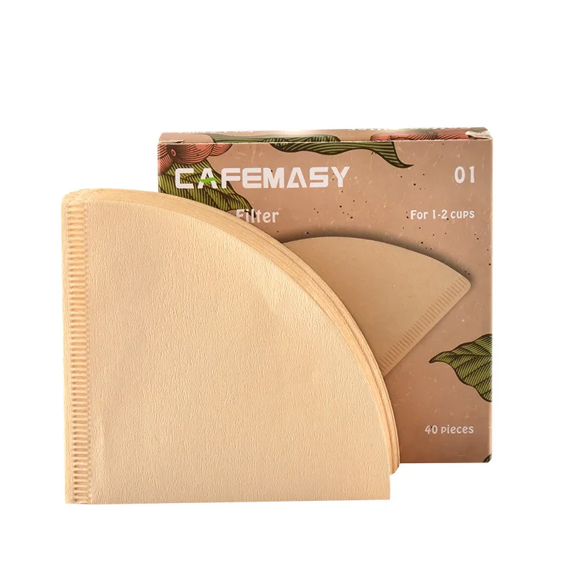 Фильтровальная бумага V образной формы для кофе 40 шт./100 шт. 1 2/2 4 чашки V60