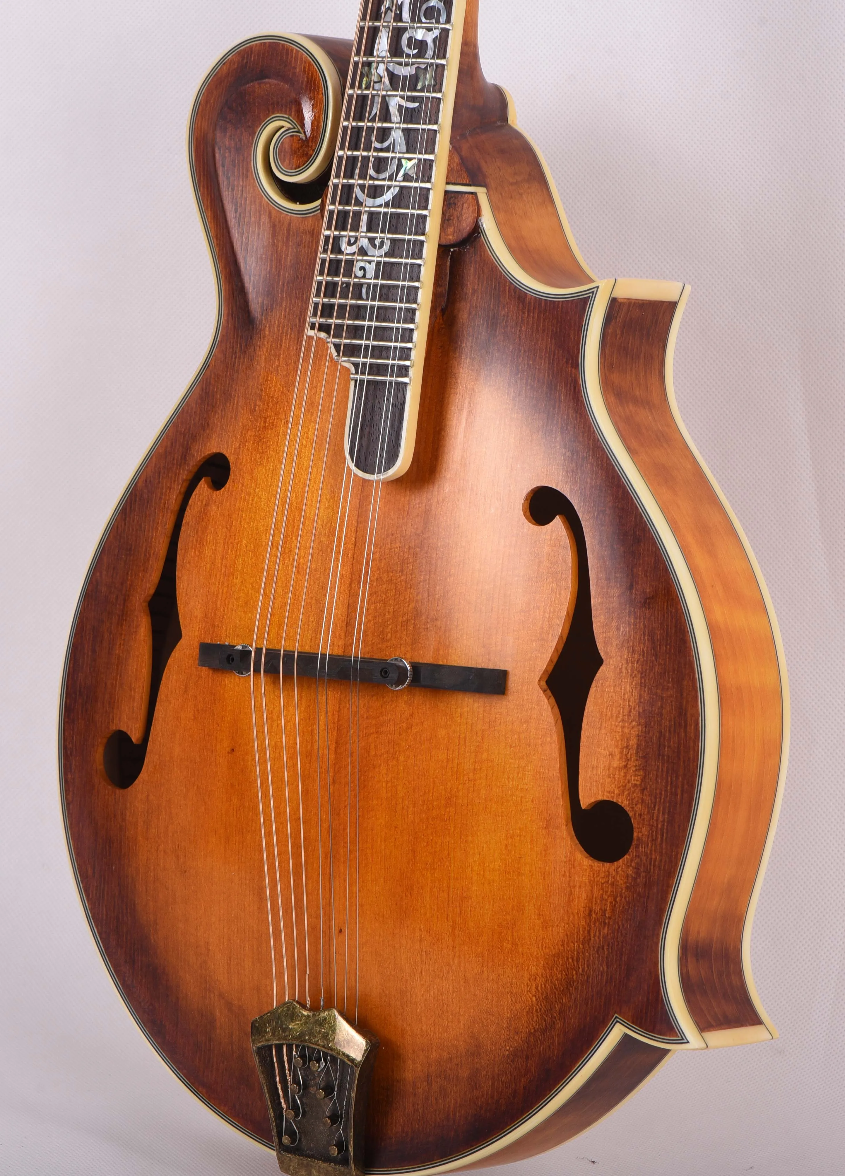 Ощущение ручной работы F-Стиль mandolin FM-F9 твердый ель верх пламя кленовый корпус |