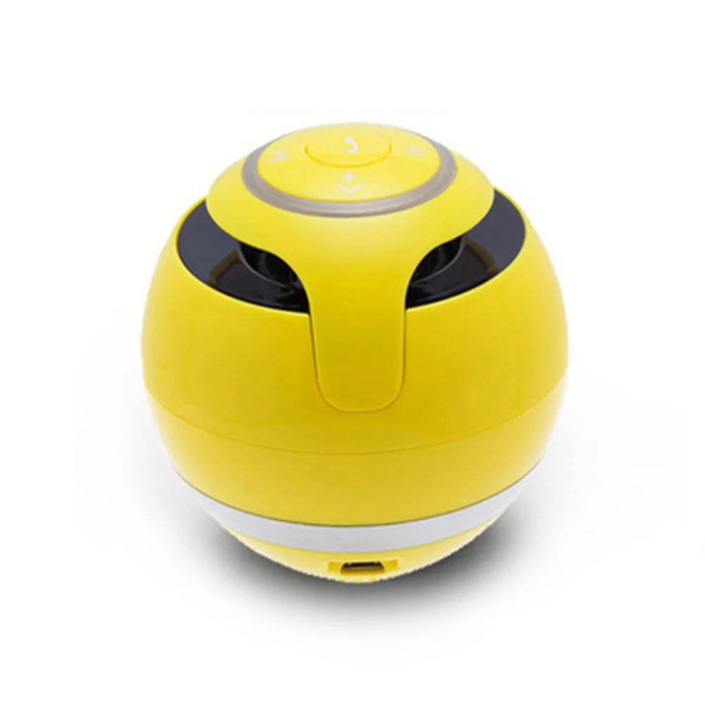 Креативная портативная Bluetooth колонка с круглым шаром Hi Fi динамик поворотом на 360 °