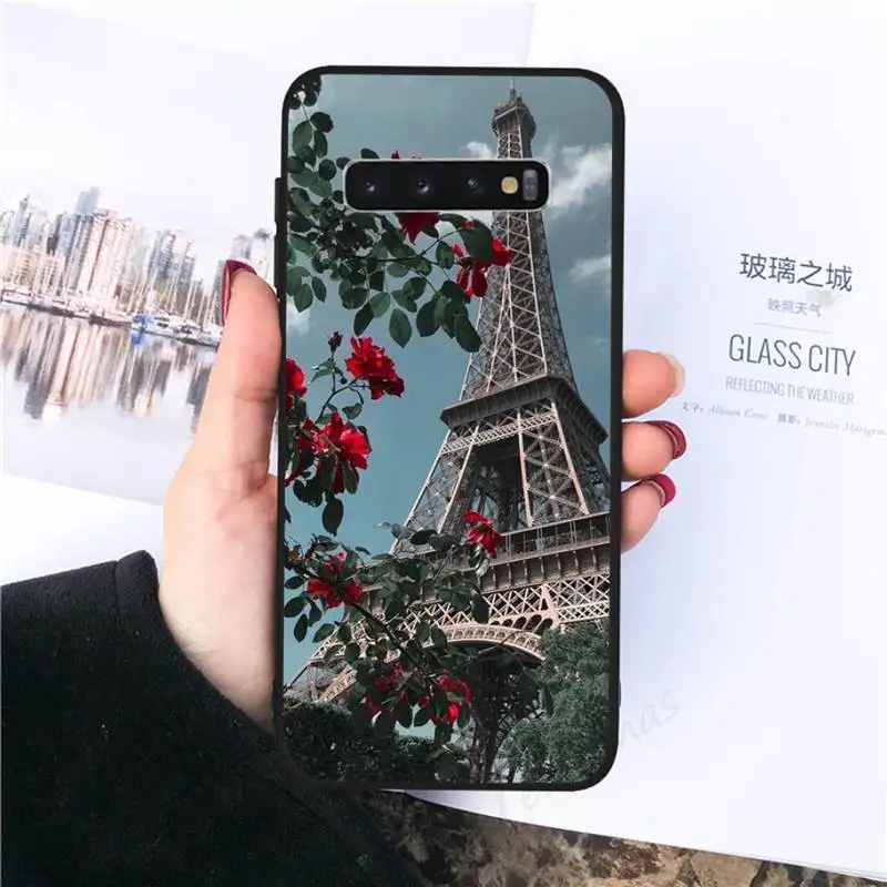 

Romantic Paris Eiffel Tower Phone Case For Samsung galaxy S 8 9 10 20 21 30 A 30 50 51 70 note 10 plus Ultra 5g