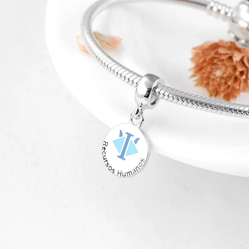 Лидер продаж подвески из серебра 925 пробы с знаком человеческих ресурсов для