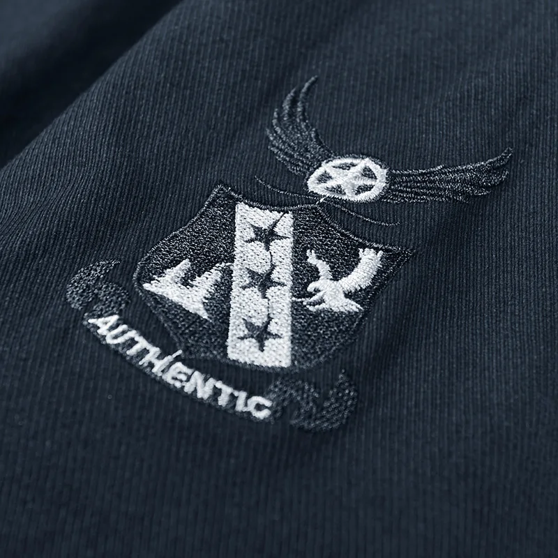 Куртка-пилот Мужская хлопковая в стиле милитари пиджак-карго с вышивкой модная