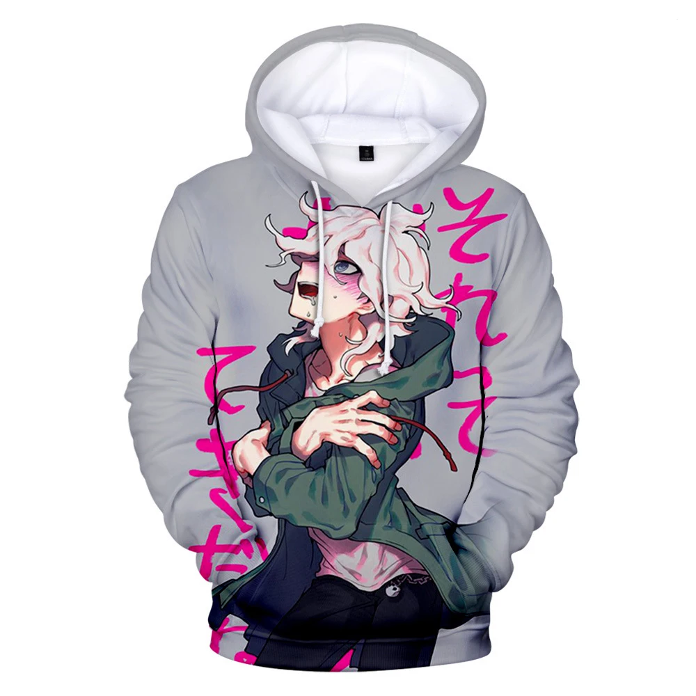 

New Nagito Komaeda Hoodies 3D Printed Sweatshirt Men Women Hoodie Funny Oversized Pullover Cartoon Boys Girl Streetwear Clothes