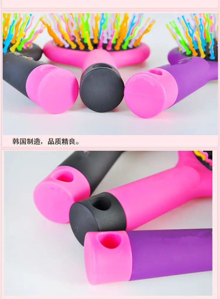 

Rainbow Comb Hair Airbag Massage Antistatic Curl Hair Comb Magic Air Cushion Comb Barber Accessories