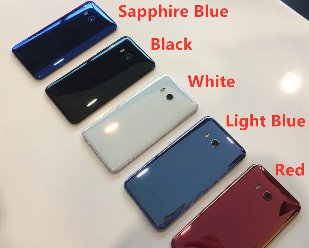 Задняя крышка батарейного отсека чехол для htc U11 задняя дверная стеклянная панель