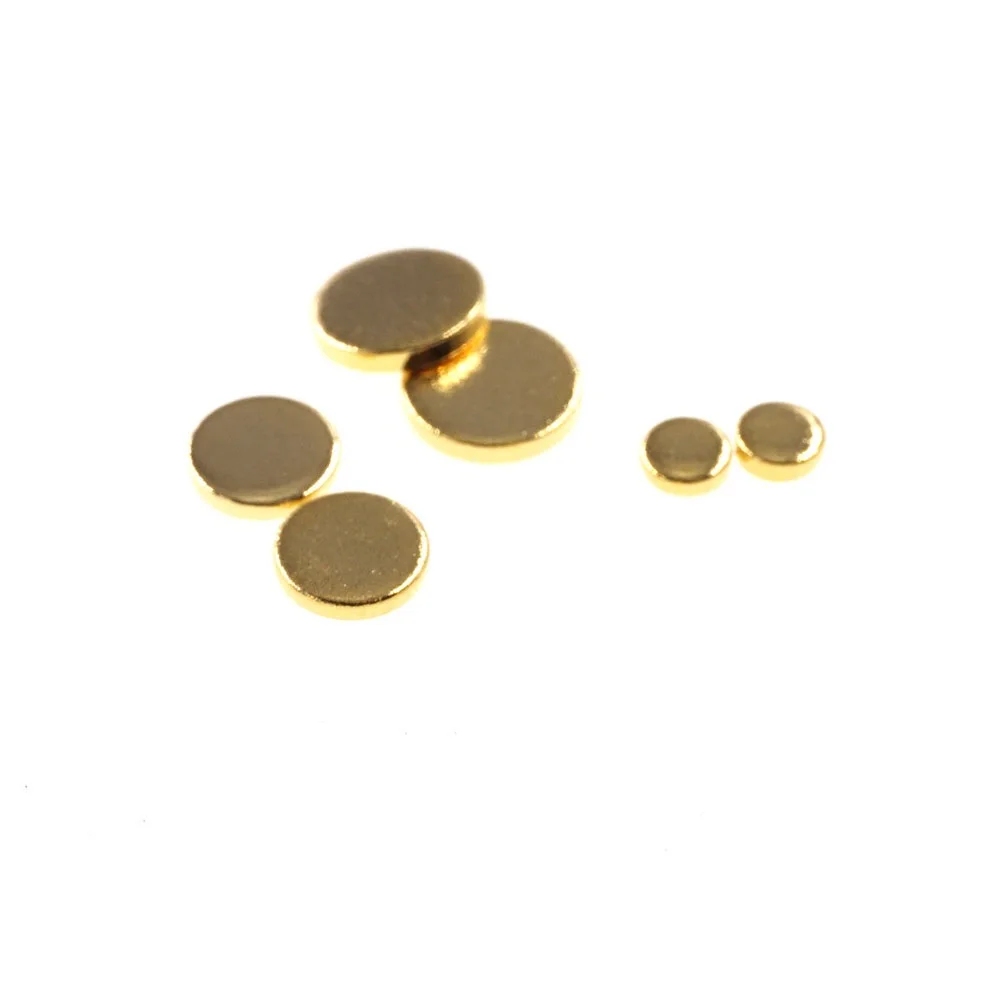 20 шт. круглая проводящая Контактная Пластина латунный золотой диск с покрытием