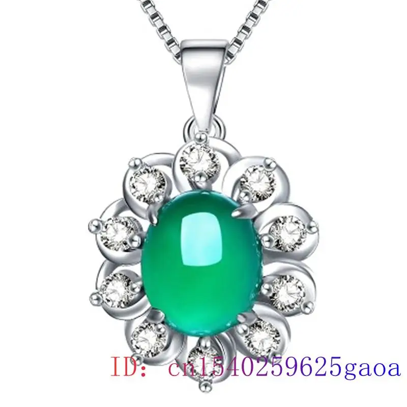 

Нефритовый амулет-Подвеска из серебра 925 пробы, хотанский подарок, очаровательные украшения для женщин, китайская мода, натуральный халцедо...