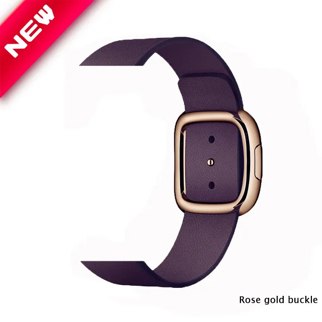 Ремешок из натуральной кожи для apple Watch band 4(iwatch 5) 44 мм 40 мм apple watch 3 2 1 ремешок 42 мм 38 мм pulseira ремешки для часов - Цвет ремешка: G Eggplant purple