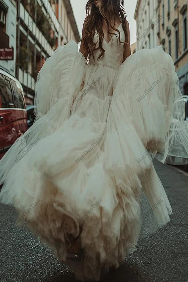 Women's Prom Dresses Double V-Neck Mesh Pleated Wave Sleeveless Backless Cocktail Gown