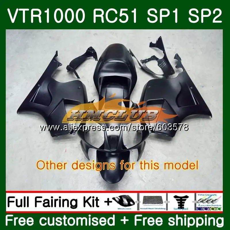 Обтекатель для HONDA VTR1000 2000 2001 2002 2003 2004 2005 2006 89CL.28 Белый Черный RTV VTR 1000 RC51 SP1 SP2 00 01 02 03 04