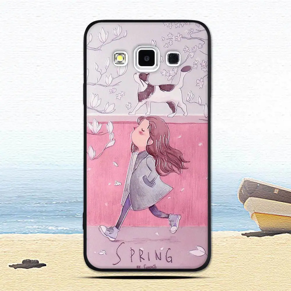 Черный чехол из ТПУ для Samsung Galaxy A3 2015 A300 мягкий силиконовый A300F задней панели
