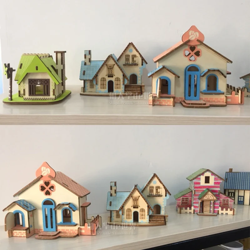 

Деревянная головоломка, 3d модель в сборе, детские развивающие игрушки, строительство для мальчиков и девочек, ручная работа, «сделай сам», м...