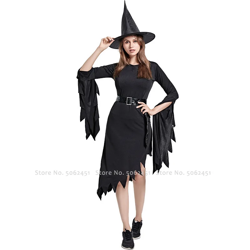 

Halloween Women Witch Wizard Masquerade Hat Cap Dress British Style Medieval Retro Carnival Vampire Party Stage Cosplay Costume