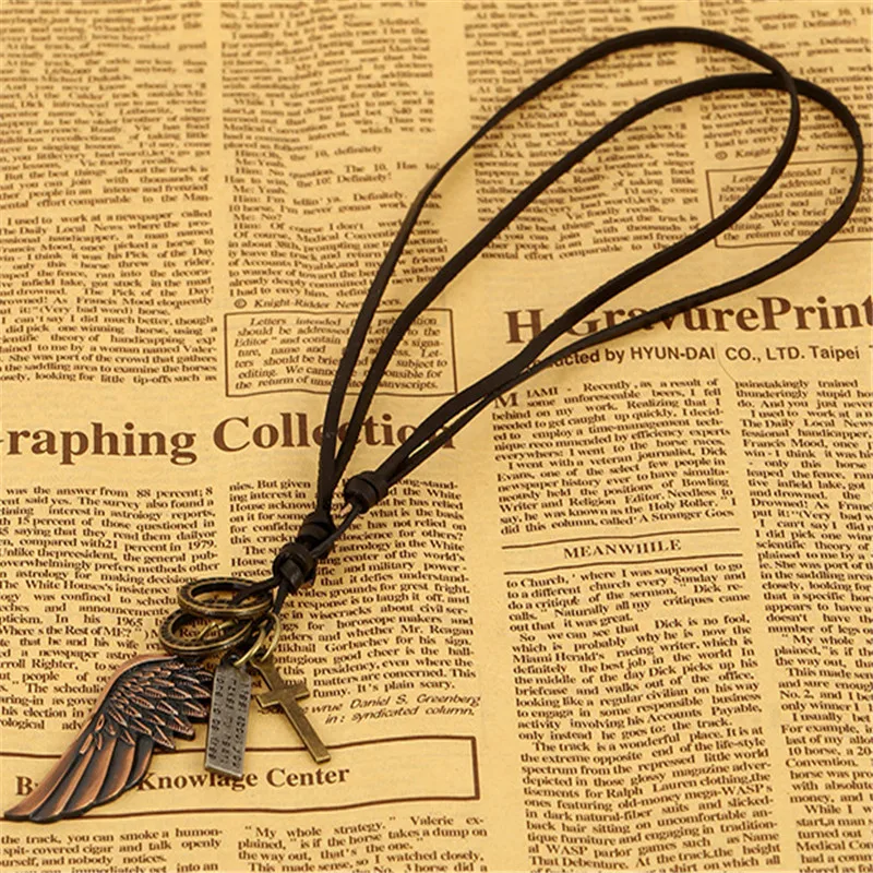 Креативные ювелирные изделия для мужчин и женщин винтажное ожерелье с кулоном в