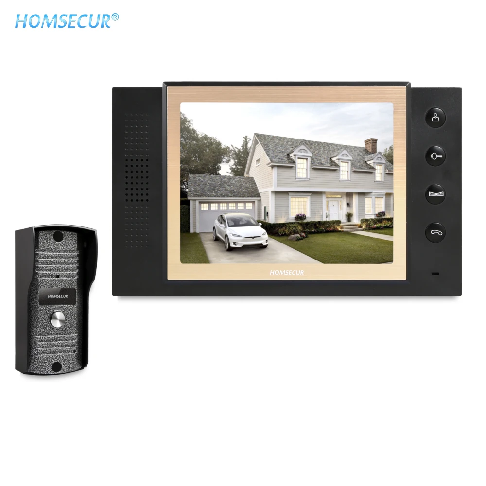 HOMSECUR RU Store 8" Wired Video&ampAudio Home Intercom+Dual-way Intercom for Apartment TC031+TM801-B | Безопасность и защита