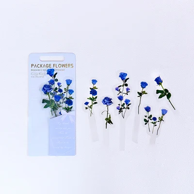 

1 pack Blooming Garden Rose Creative Pocket Diary DIY Material Stickers