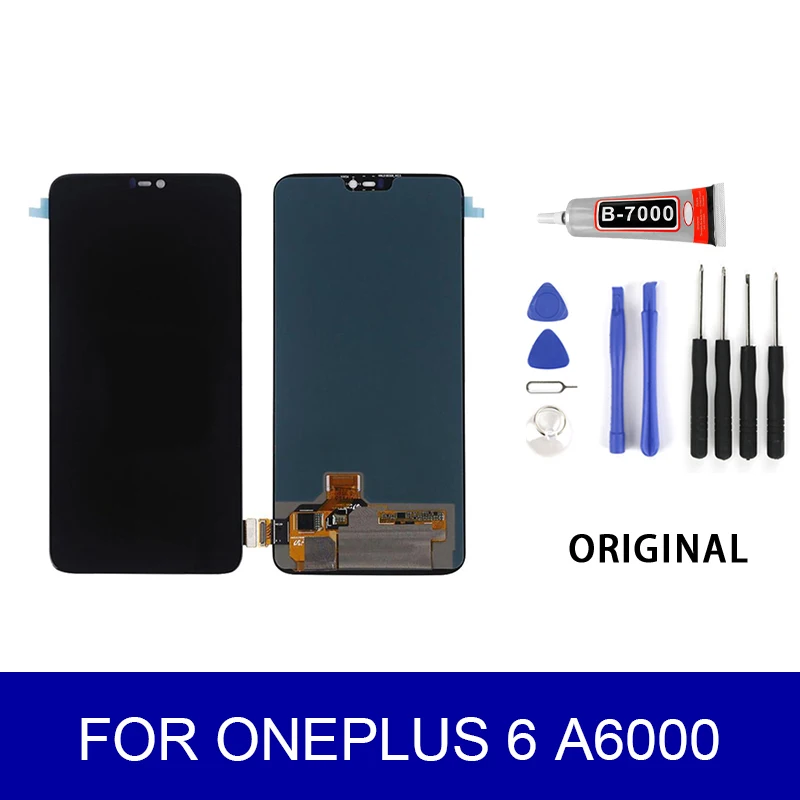 ЖК дисплей A6000 для Oneplus 6 сенсорная панель дигитайзер в сборе экран запасные