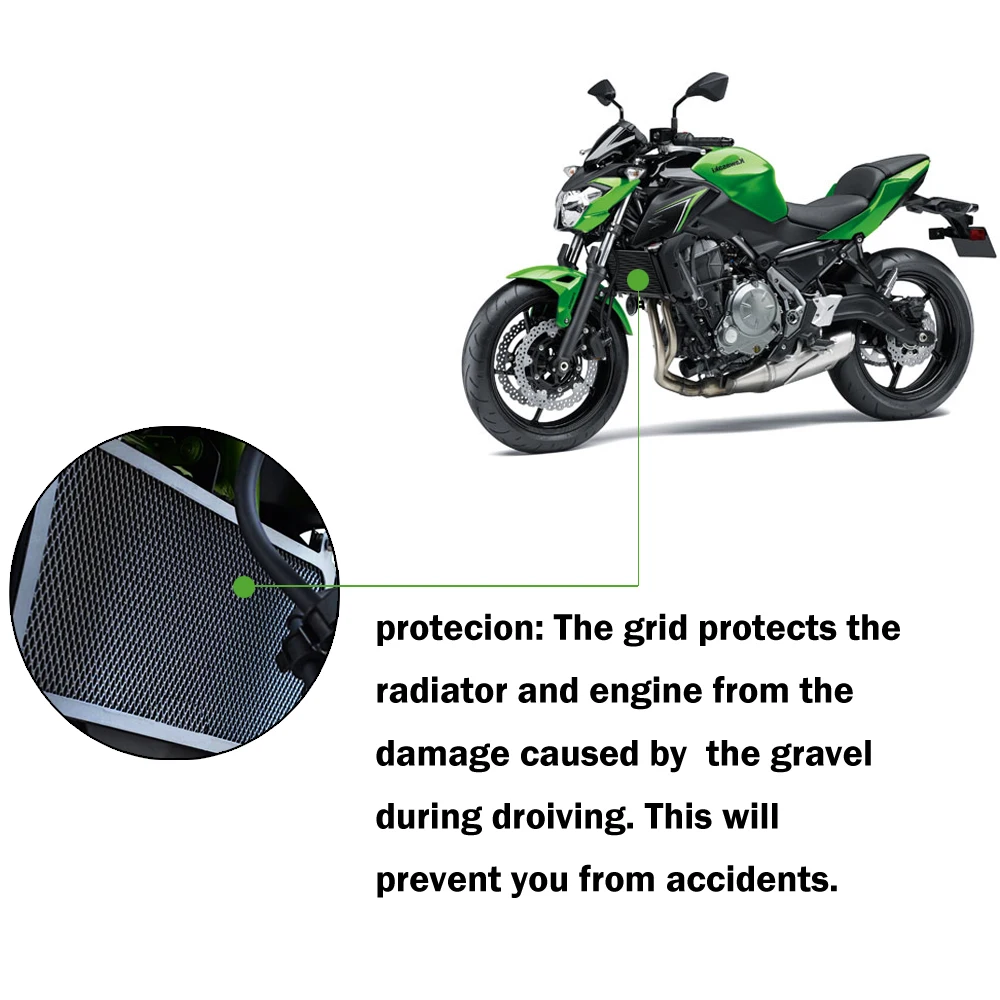 Для Kawasaki ER6F ER6N NINJA 650r ninja650 z650решетка радиатора защита для мотоцикла из