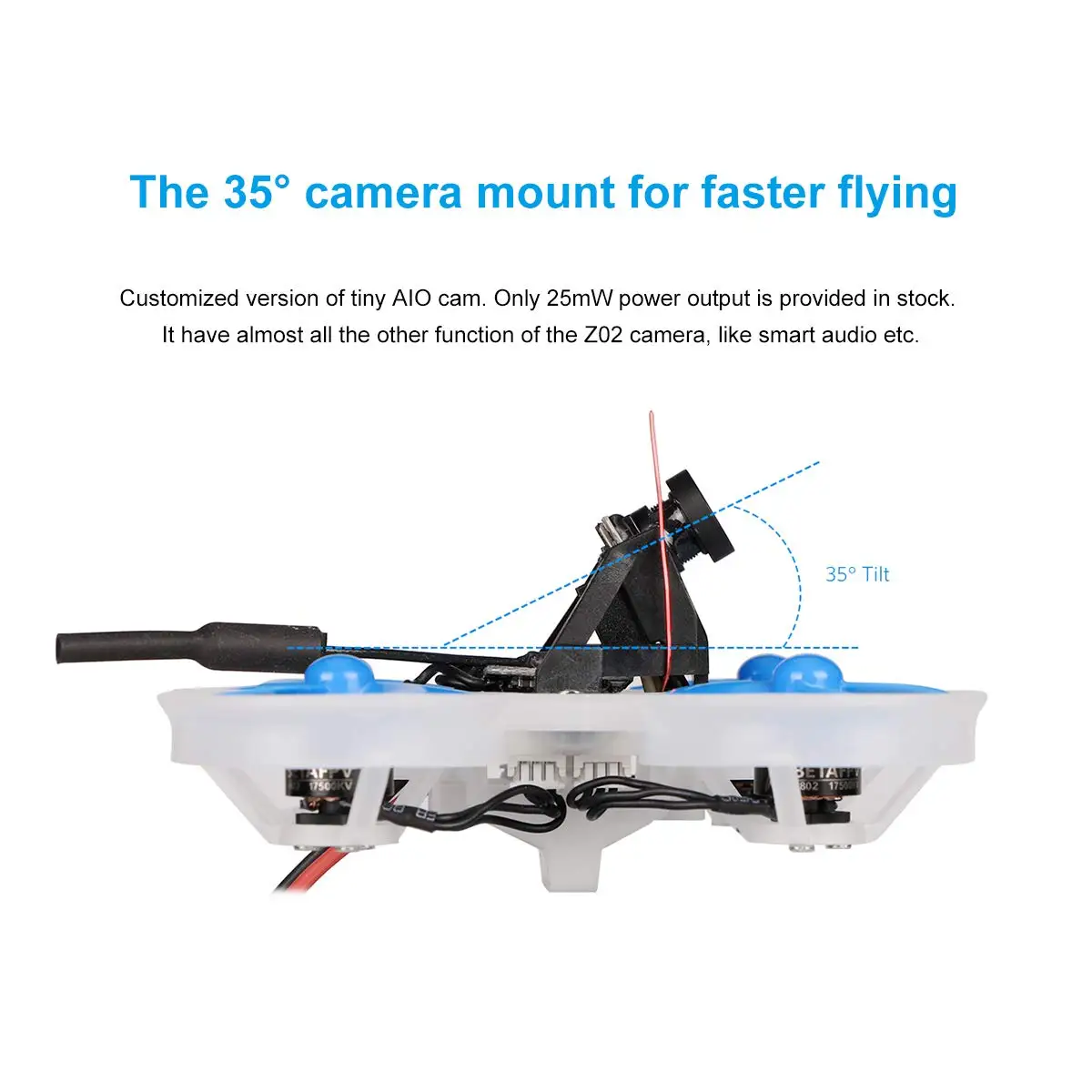 Бесщеточный Дрон Beta65 Pro 2 2S Whoop с 2S F4 AIO FC 5A ESC 25mW Z02 камерой 35 градусов OSD Smart Audio 17500KV 0802 мотор