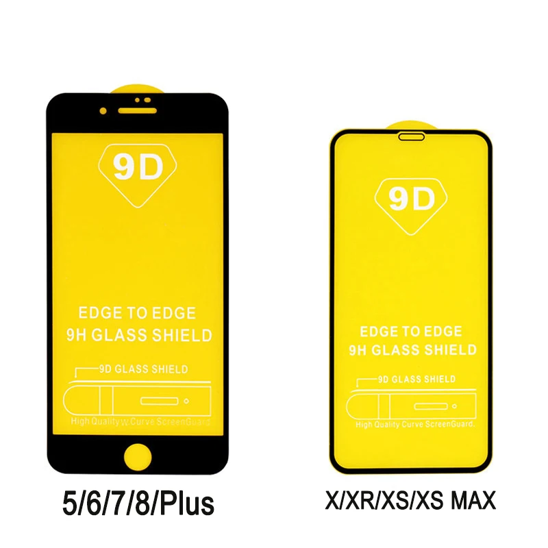 9D закаленное защитное стекло для iPhone 11 Pro Max XR X XS 7 8 6 Plus 5 Защита экрана на |