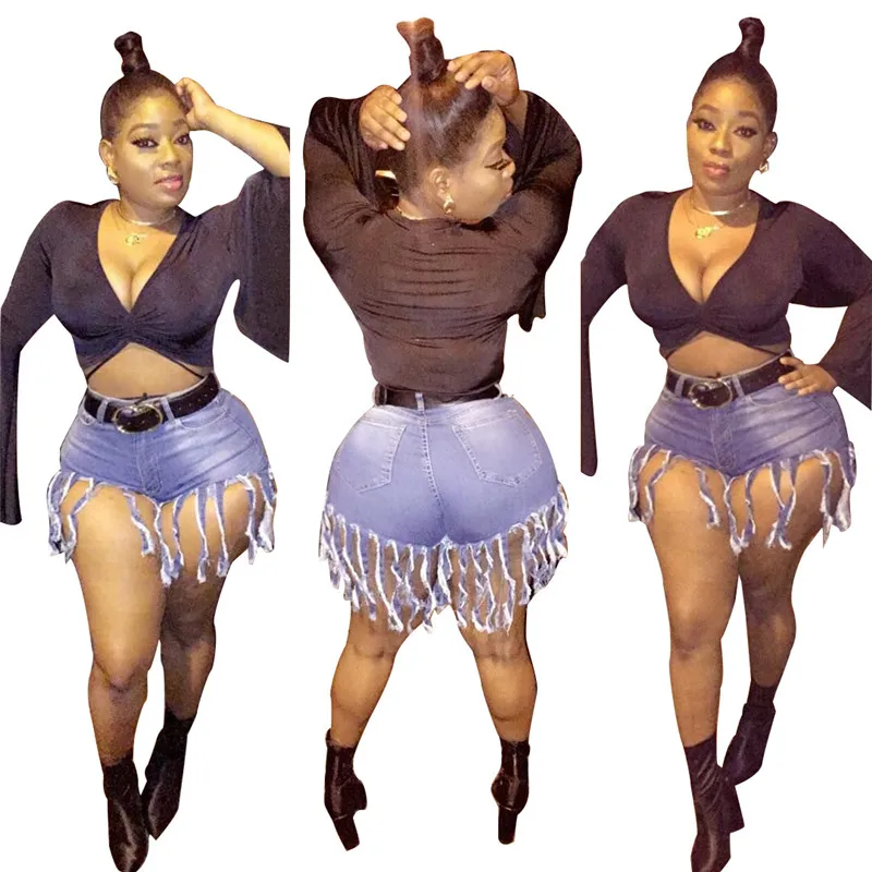 Синие желтые розовые сексуальные модные джинсовые шорты в стиле хип-хоп с