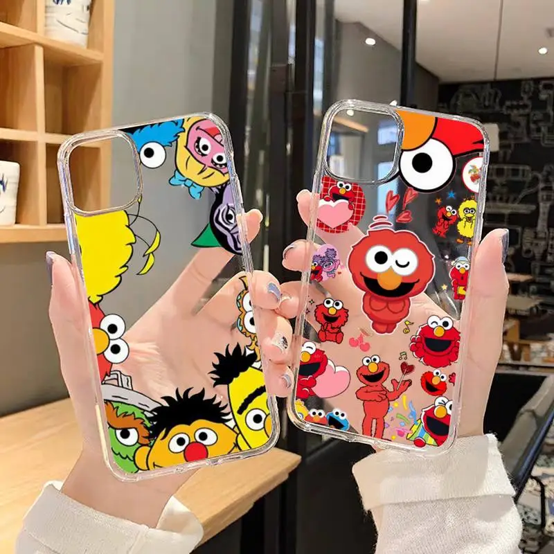 Чехол для телефона Ins с изображением печенья Улица Сезам прозрачный мягкий чехол