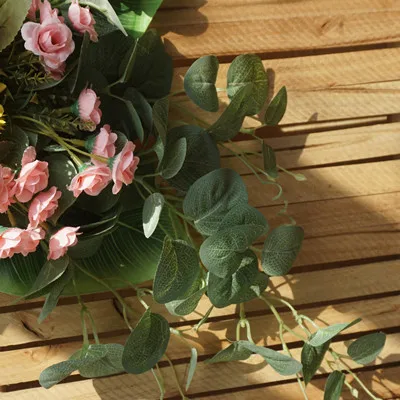 Роскошный искусственный венок с цветами Декоративная гирлянда изображением