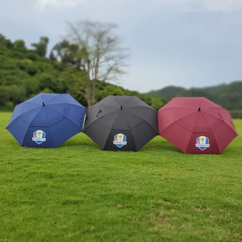 

Double-Layer Windproof Umbrella Fiber Skeleton Automatic Open Golf Umbrella Business Umbrella