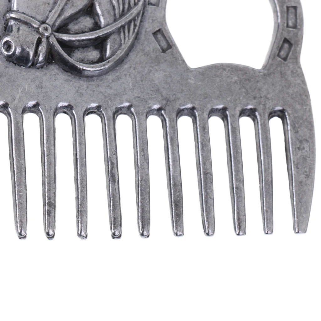 Stainless Steel Polished Horse Pony Grooming Comb Currycomb Accessory | Care Products